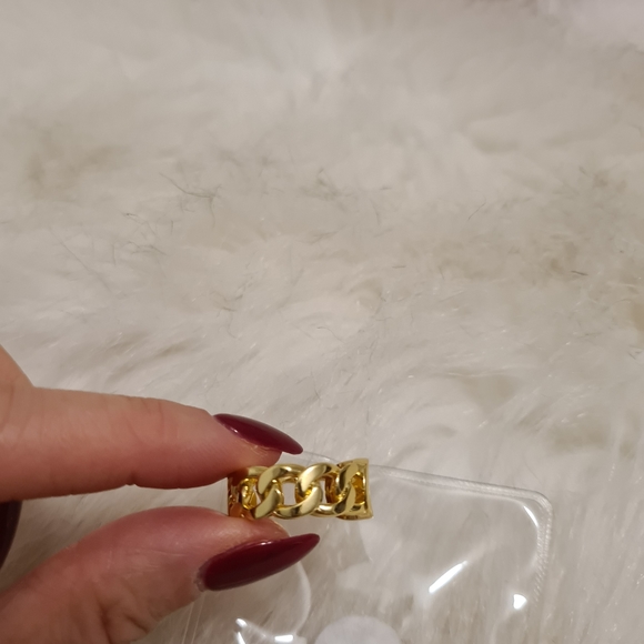 Fashion gold ring 6cm - Picture 5 of 7